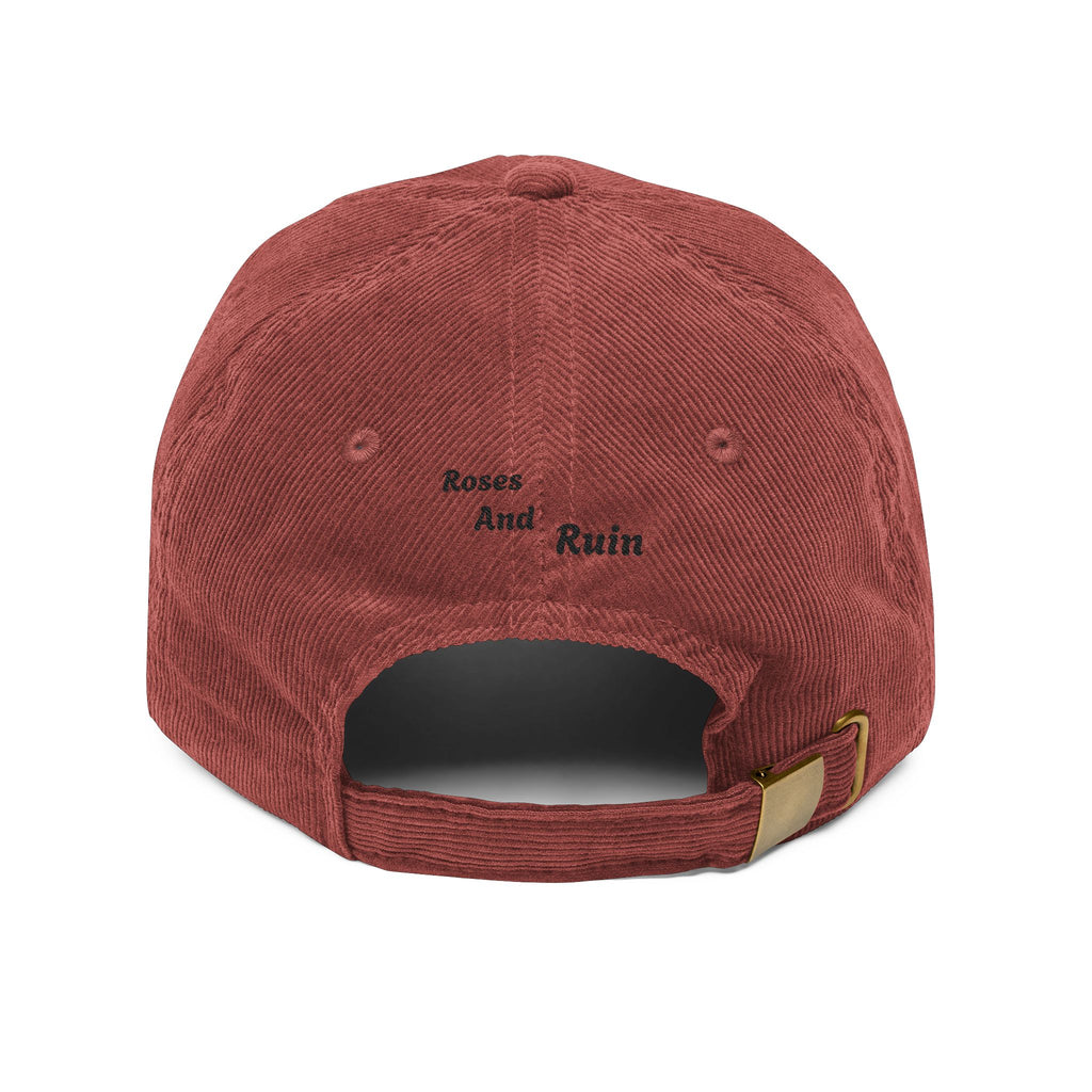 Vintage Crimson Bloom Cap