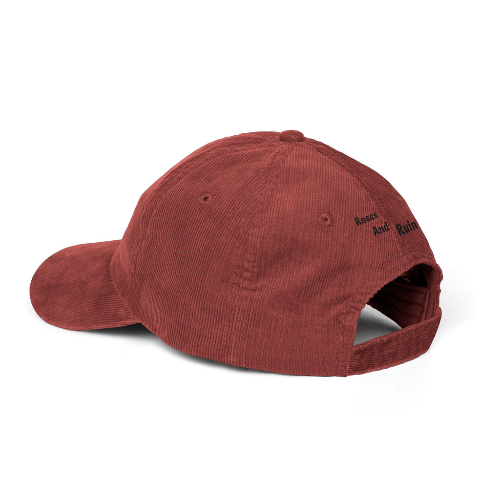 Vintage Crimson Bloom Cap