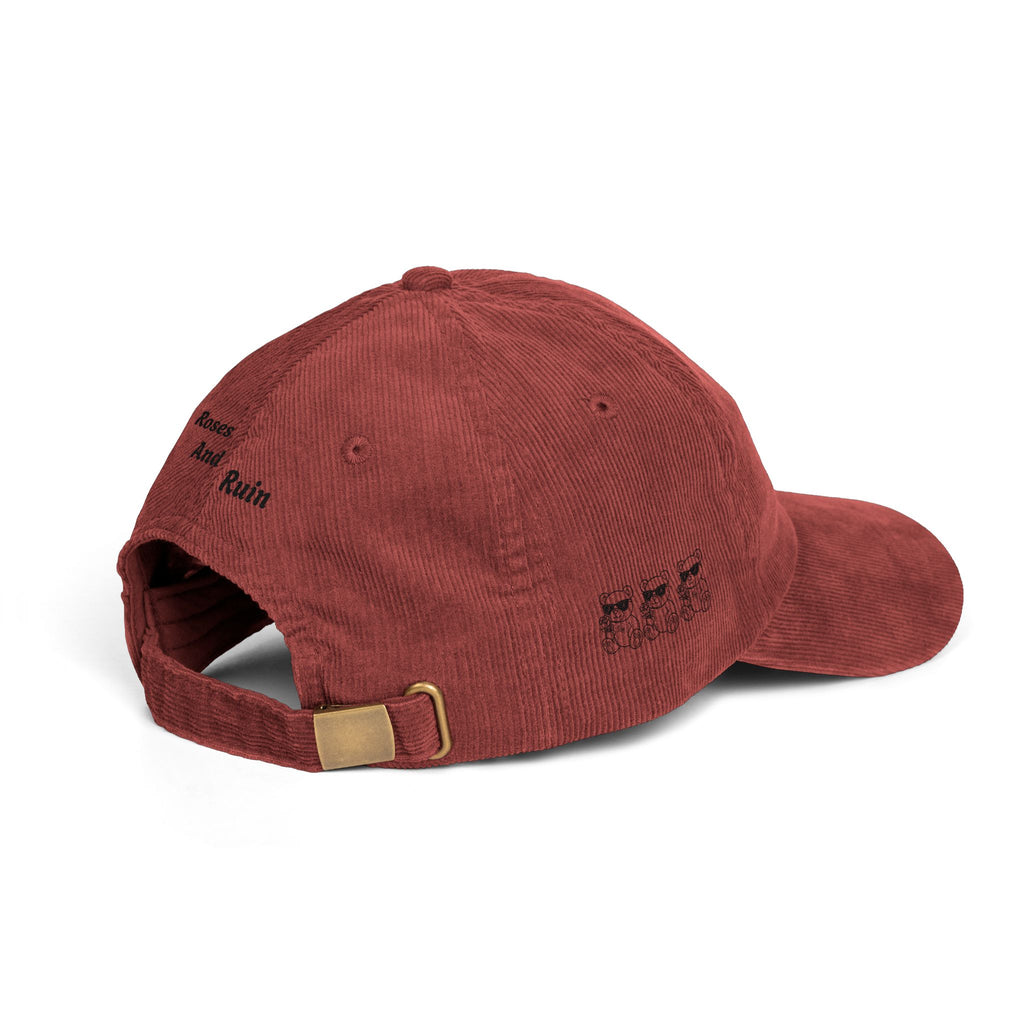 Vintage Crimson Bloom Cap